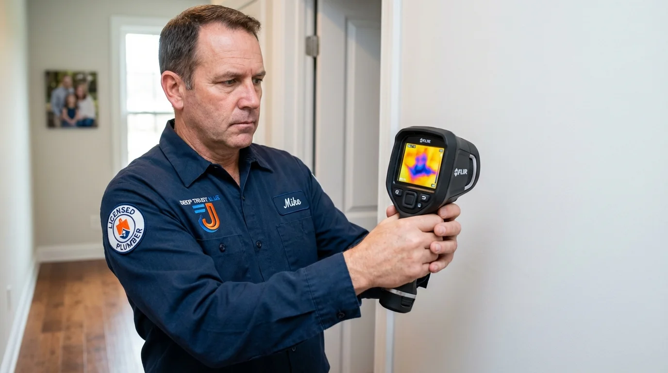 Thermal imaging leak detection by Johns Plumbing LLC in Trinity